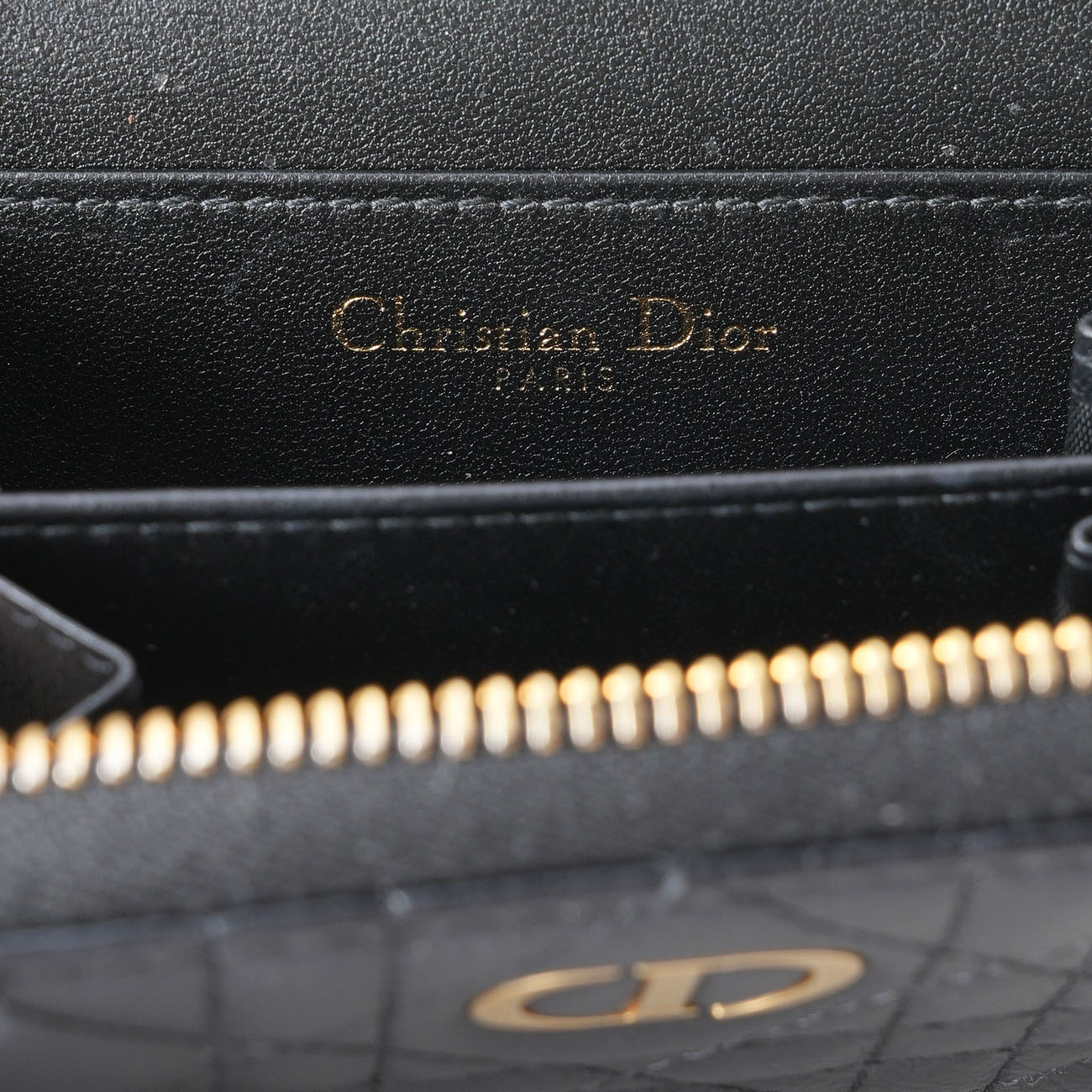 CHRISTIAN DIOR(USED)디올 카로 탈착식 지퍼 카드 지갑